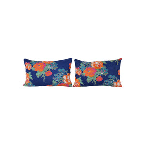 Uzbek Roller Printed Pillow Cover Set of 2 | 11'' x 19''