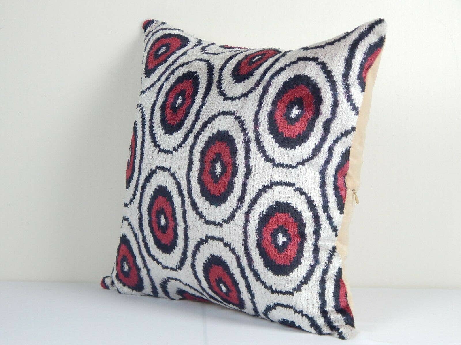 Silk Ikat Velvet Pillow Cover | 18'' x 19''