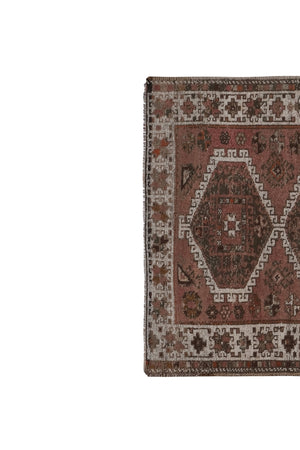 Vintage Kurdish Runner Rug 4'4'' x 8'7''