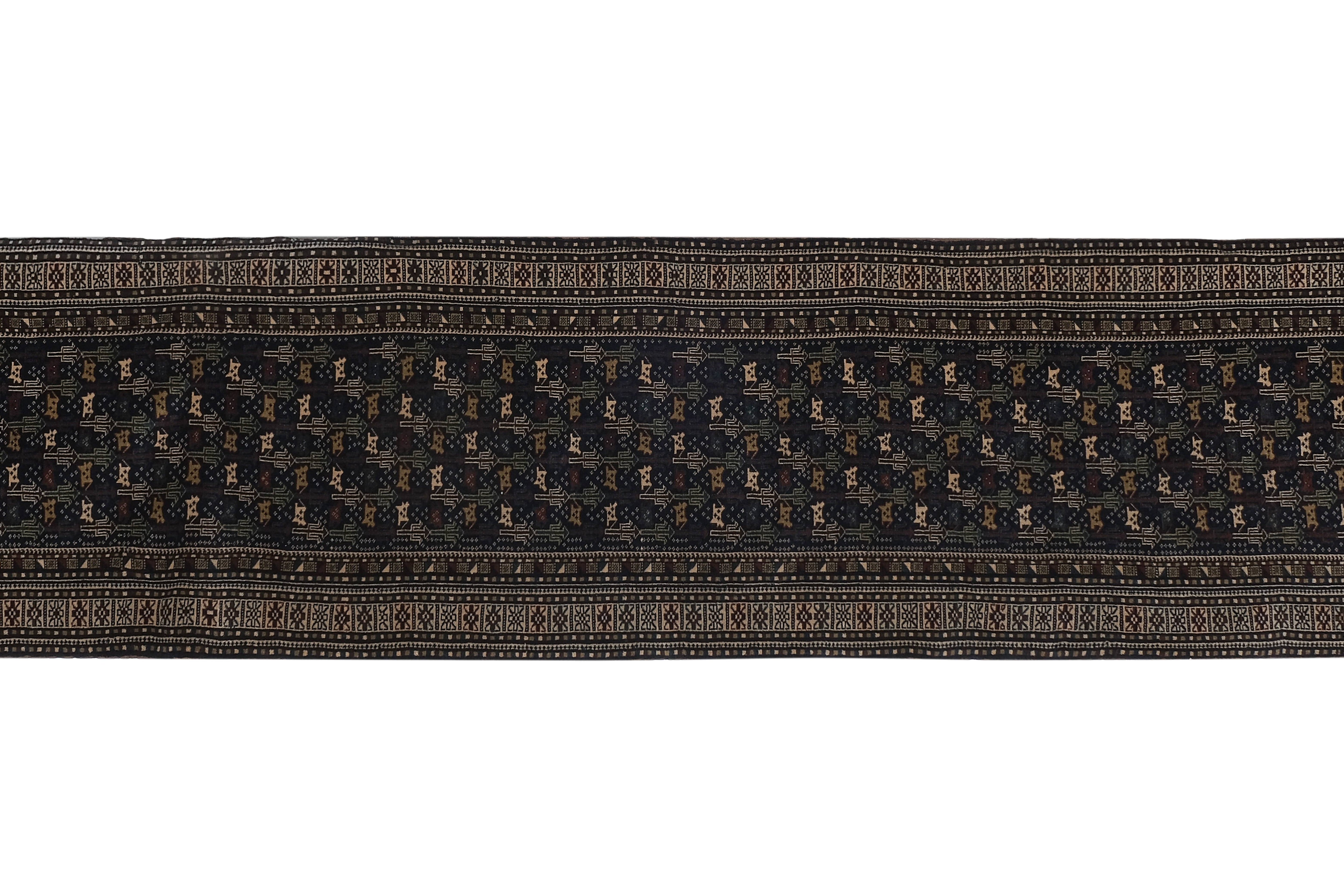 Vintage Caucasian Runner Rug 2'9'' x 13'10''