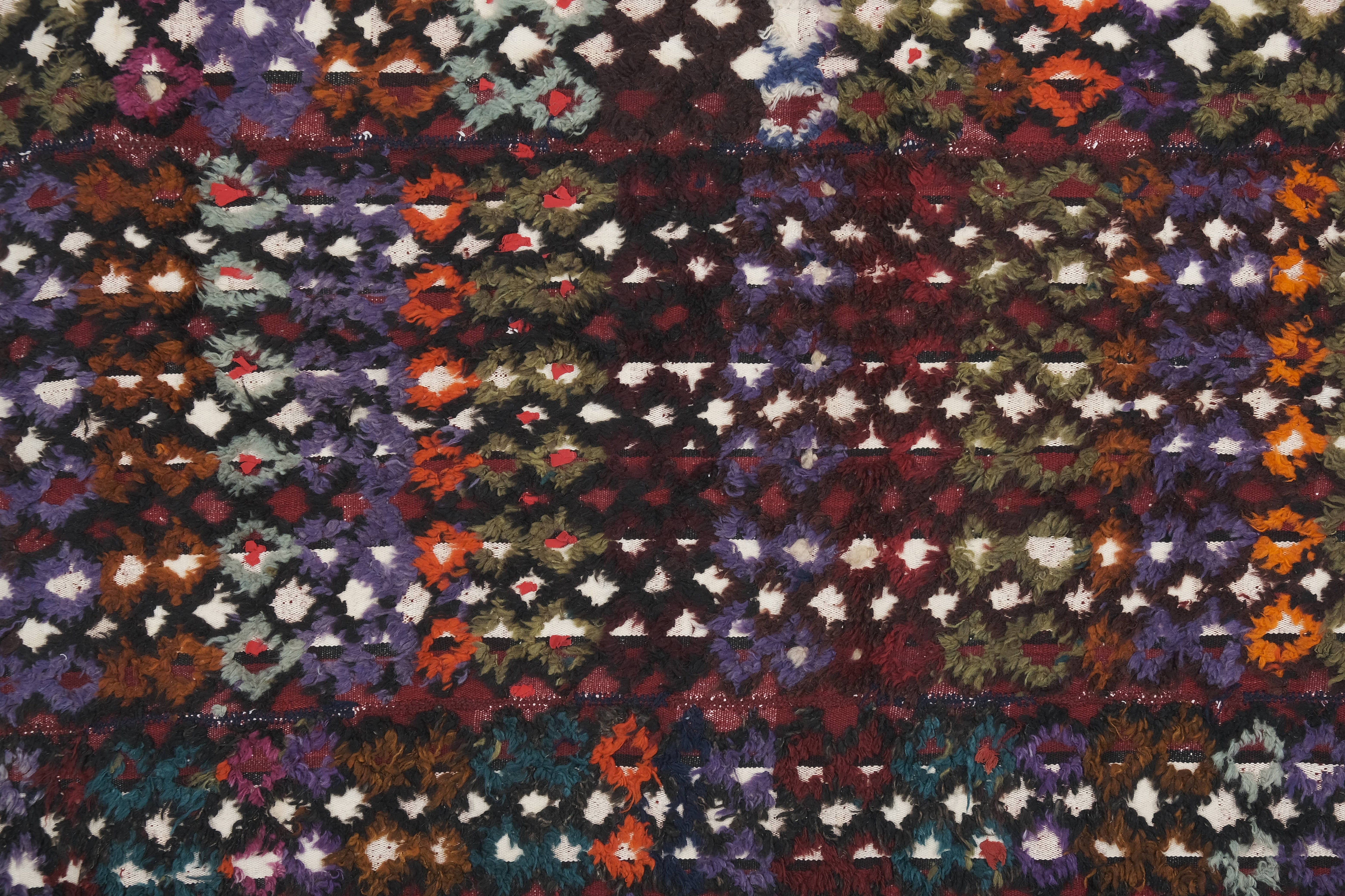 Vintage Turkish Tulu Rug 5'4'' x 7'6''