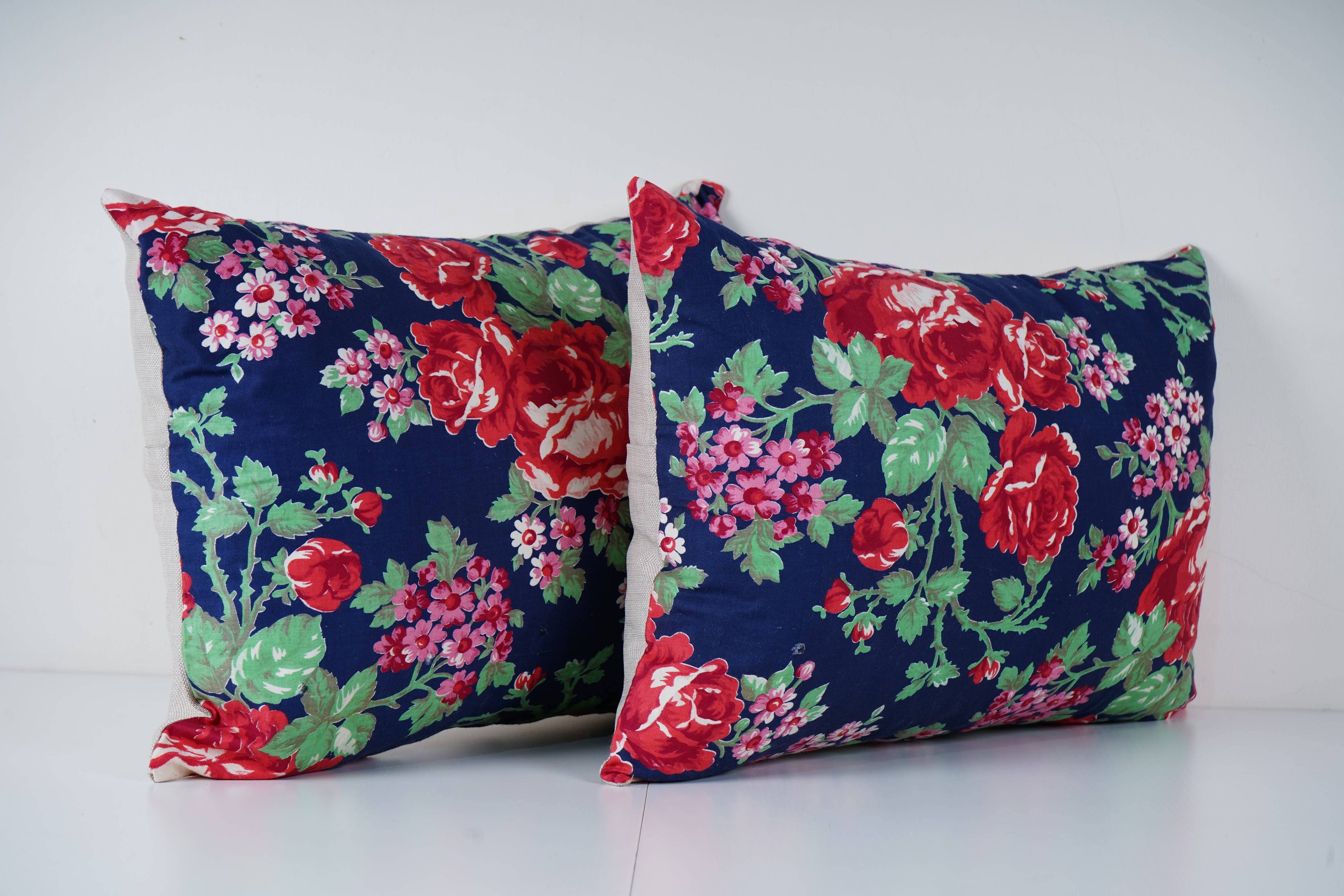 Uzbek Roller Printed Pillow Cover Set of 2 | 16'' x 22''
