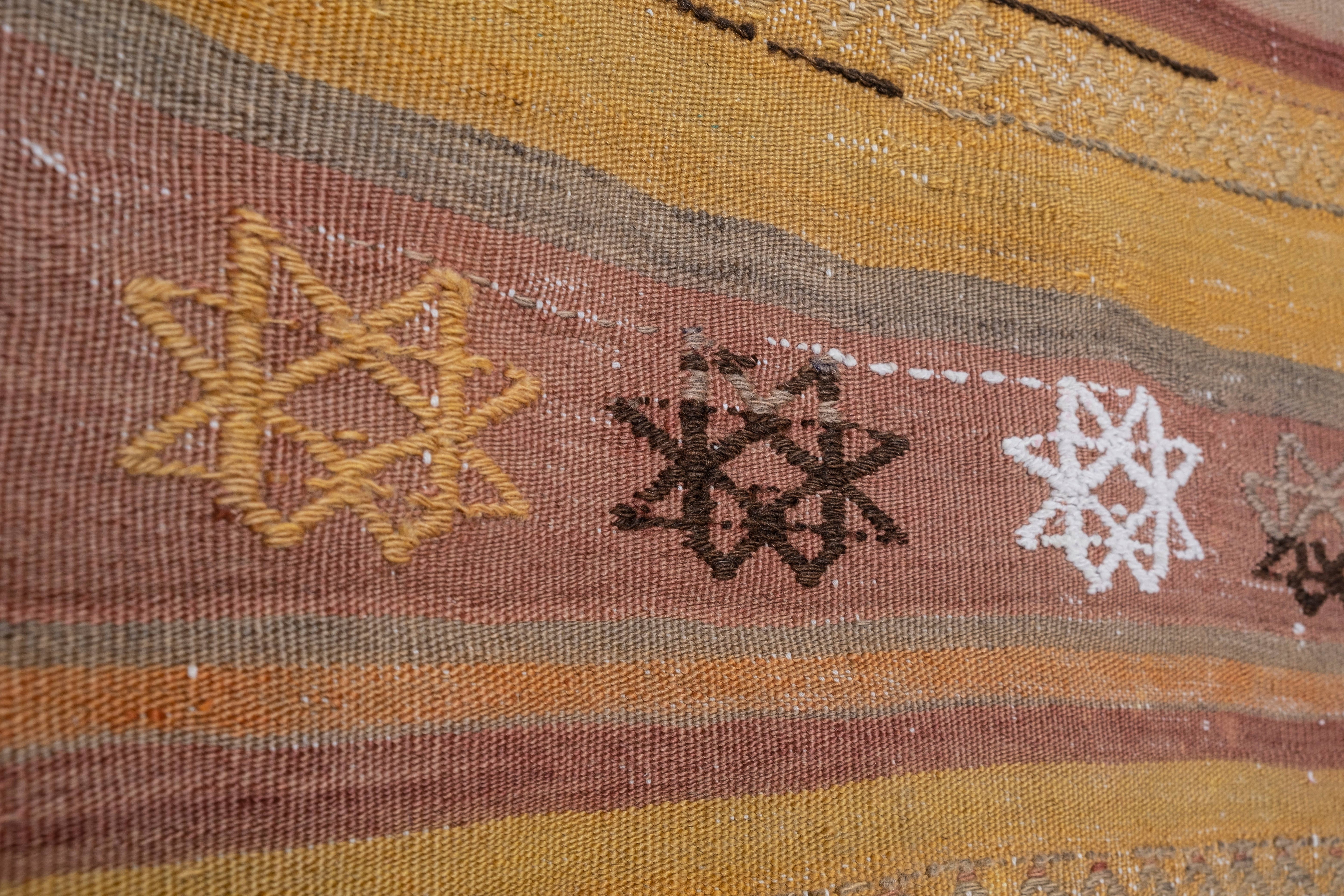 Vintage Turkish Kilim Runner 2'3'' x 8'10''