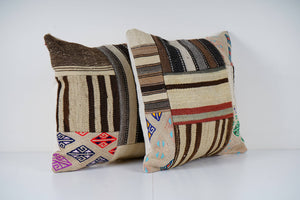 Kilim Patchwork Pillow Cover Set of 2 | 20'' x 20''