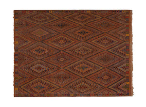 Vintage Turkish Kilim Rug 5'4'' x 7'7''