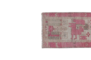 Vintage Kurdish Runner Rug 3'3'' x 10'10''