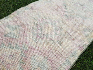 Vintage Turkish Herki Oushak Runner 2'6'' x 11'9''