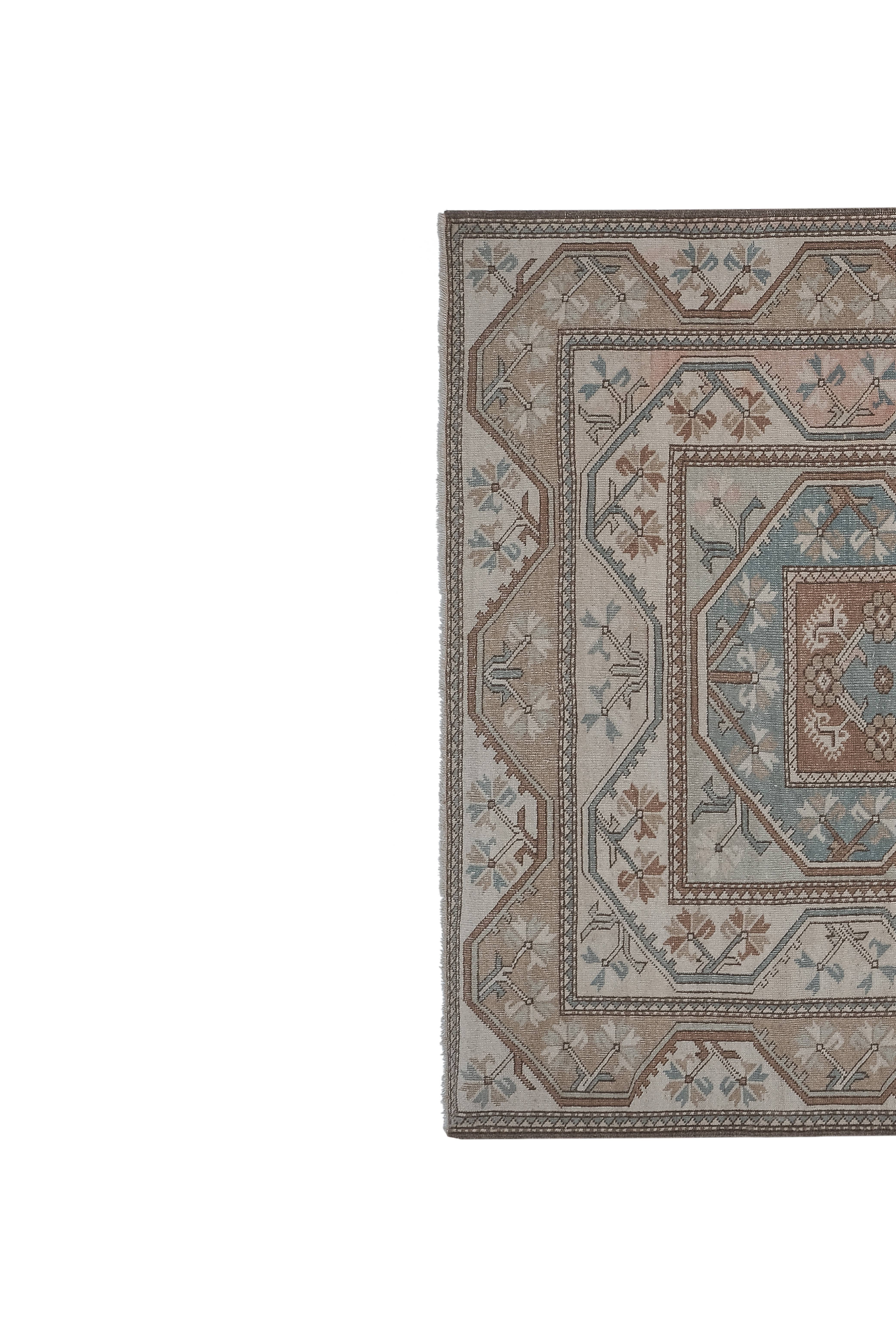 Vintage Oushak Rug 5'2'' x 8'11''