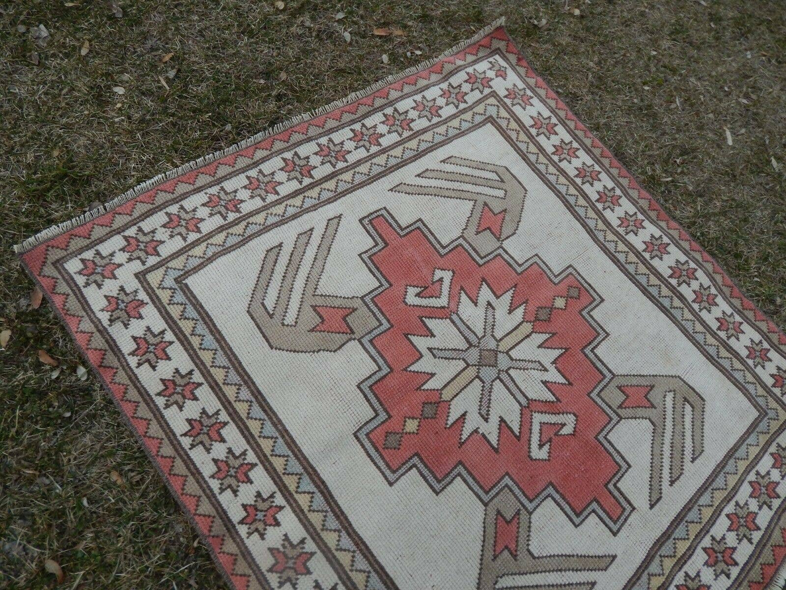 Vintage Kilim Rug 3'10'' x 4'