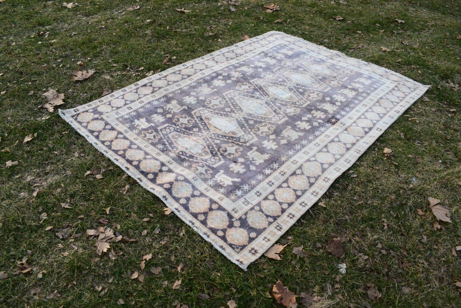 Vintage Oushak Rug 4'6'' x 6'8''