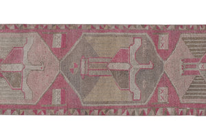 Vintage Turkish Runner Rug 3'5'' x 11'6''