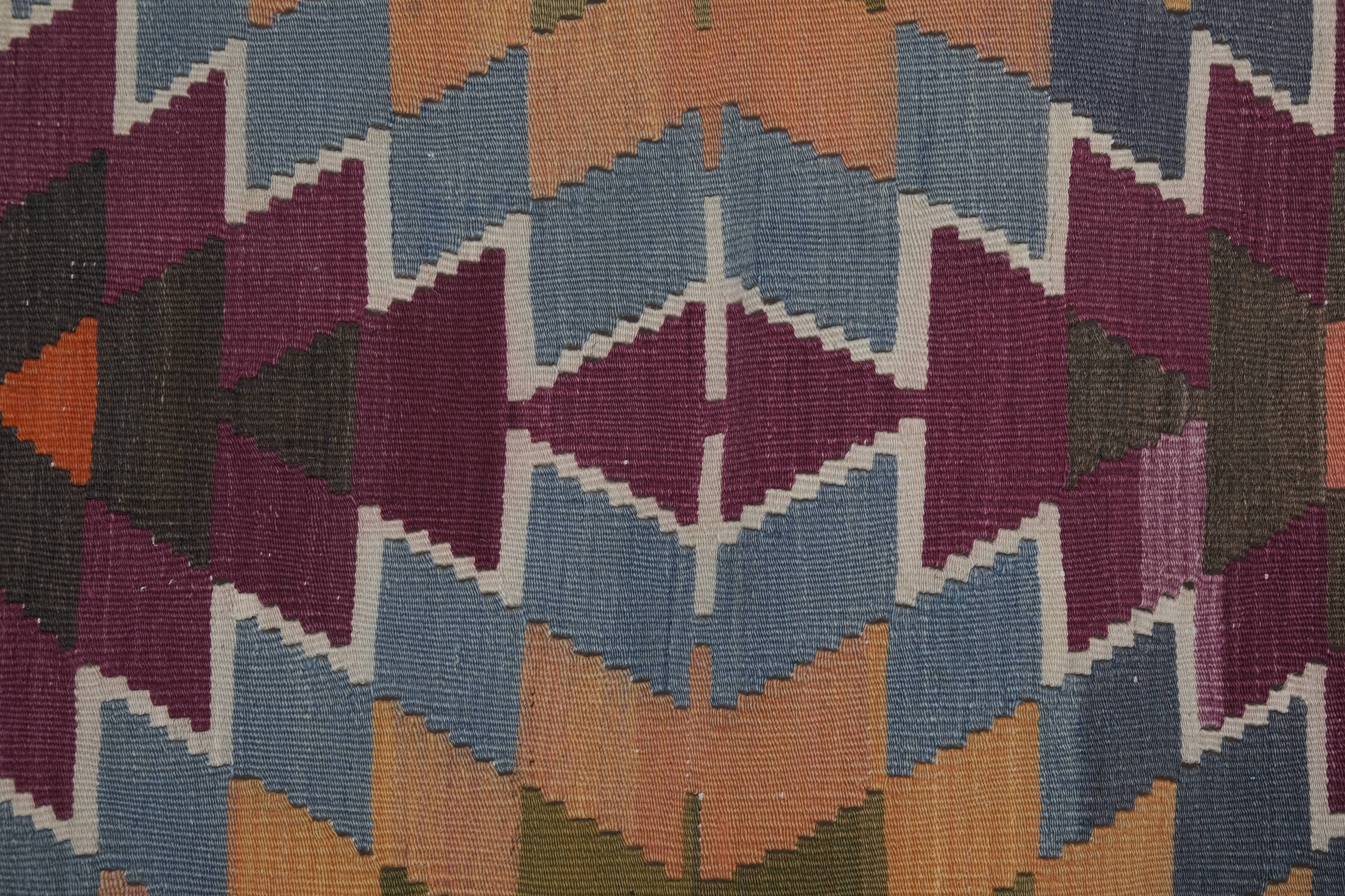 Vintage Turkish Kilim Rug 4'11'' x 11'10''