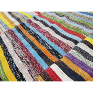 Vintage Turkish Anatolian Kilim Rug 6'7'' x 12'3''