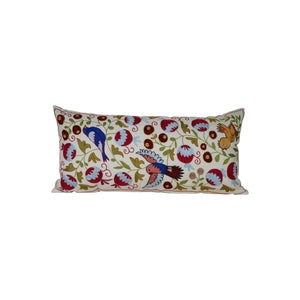Bird Suzani Bedding Pillow Cover | 17'' x 34''