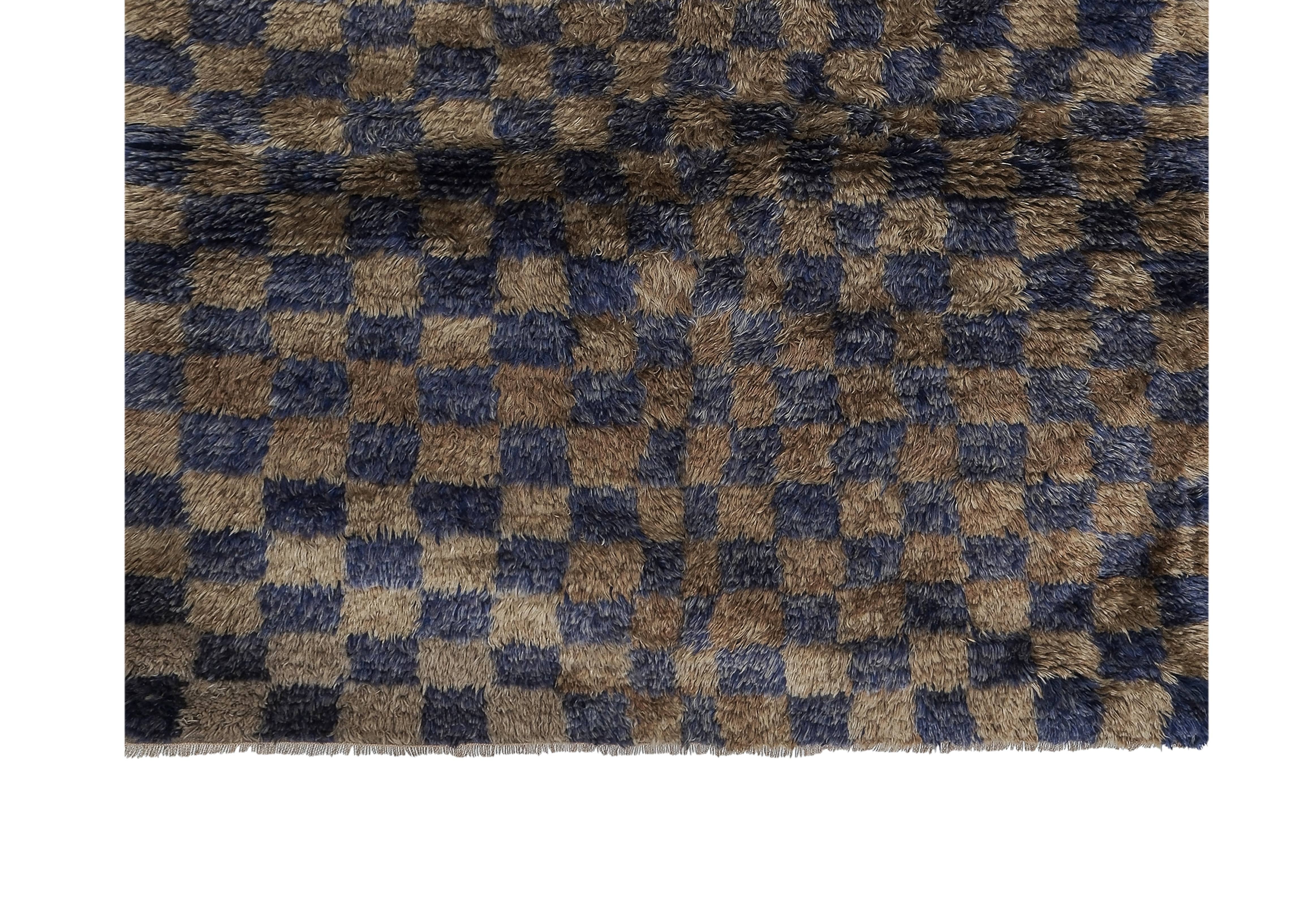 Vintage Turkish Tulu Rug 4'5'' x 5'9''