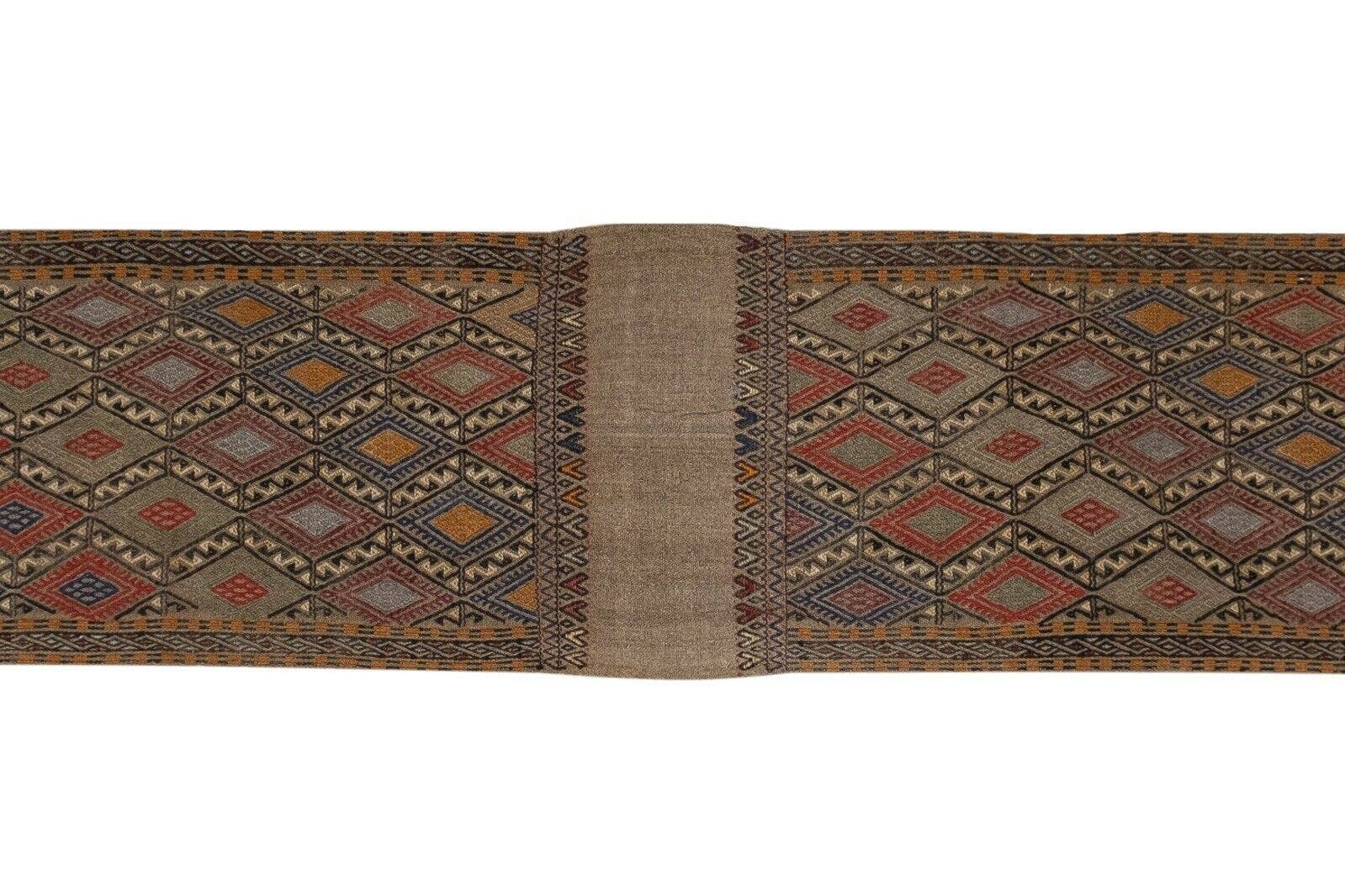 Vintage Turkish Kilim Runner 1'8'' x 13'9''