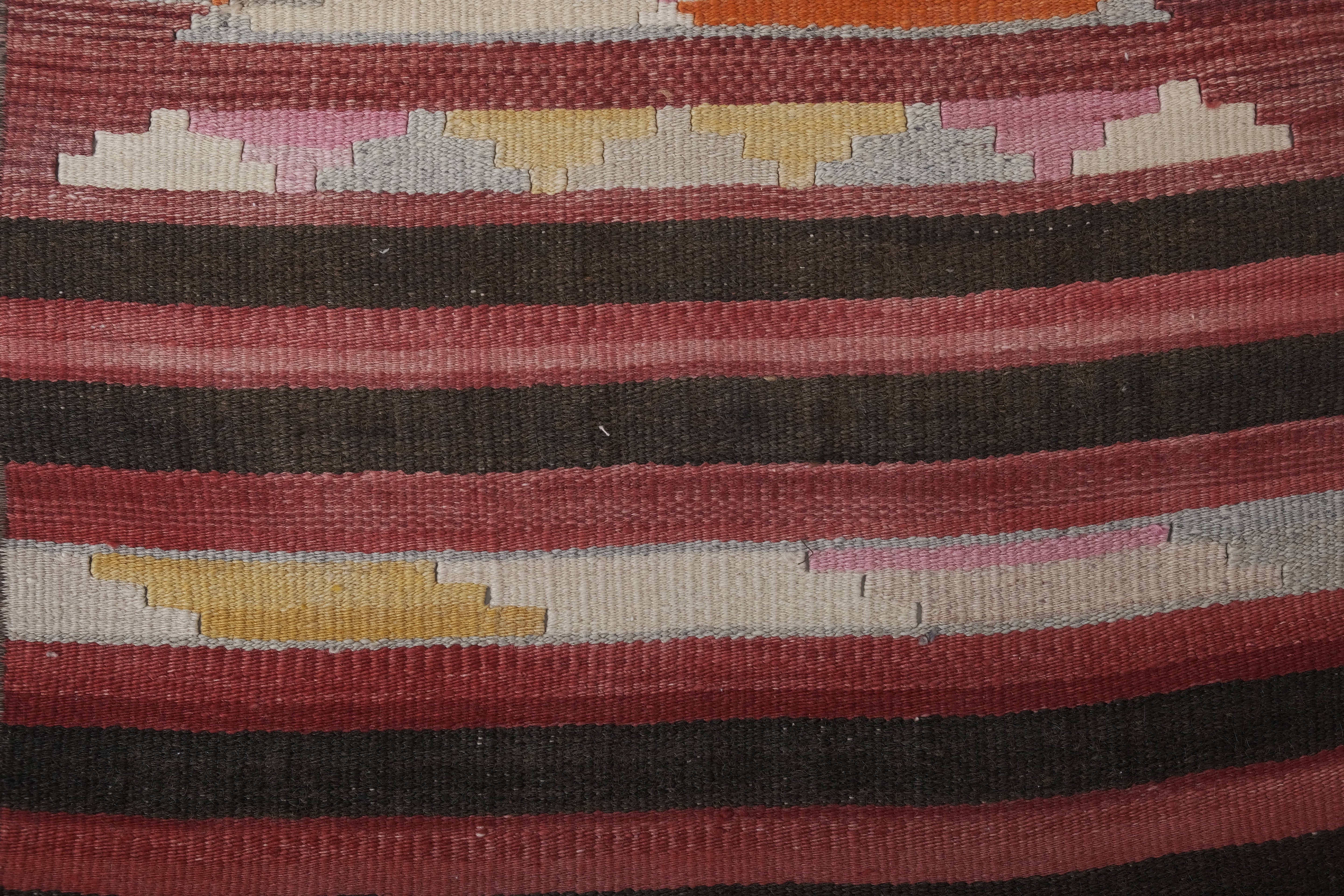 Vintage Turkish Kilim Runner 2'4'' x 22'4''