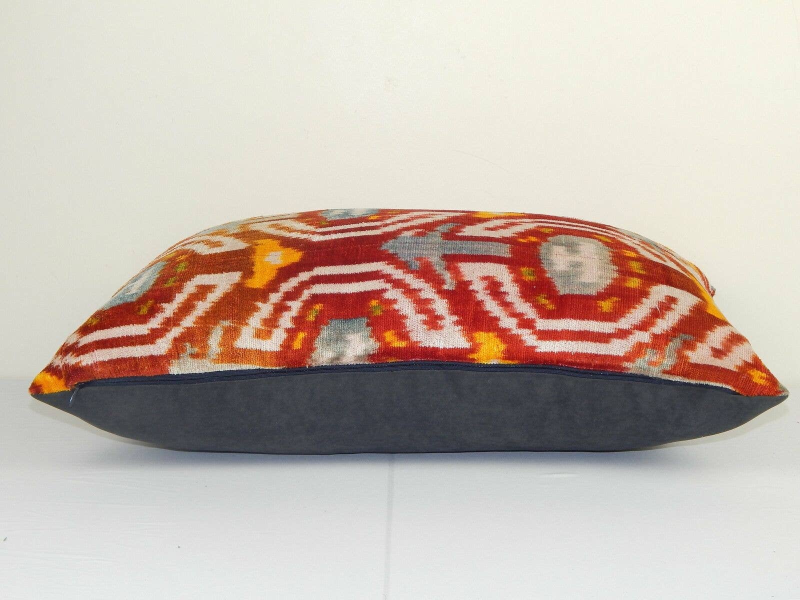 Silk Ikat Velvet Pillow Cover | 16'' x 24''