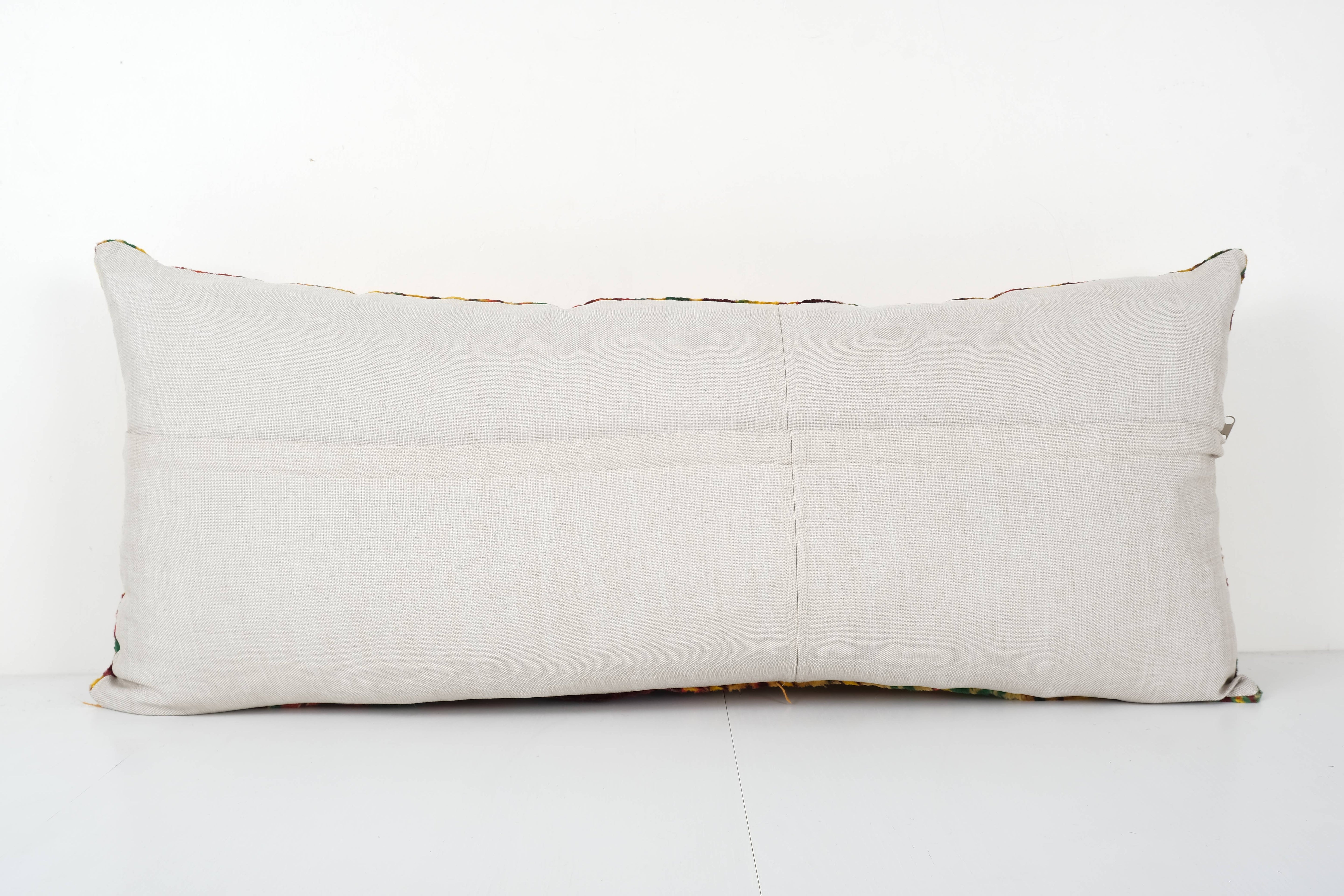 Silk Ikat Velvet Pillow Cover | 18'' x 40''