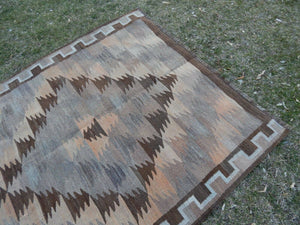 Vintage Turkish Kilim Rug 4'8'' x 9'4''