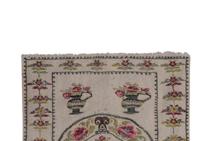 Vintage Turkish Kilim Rug 33'' x 40''