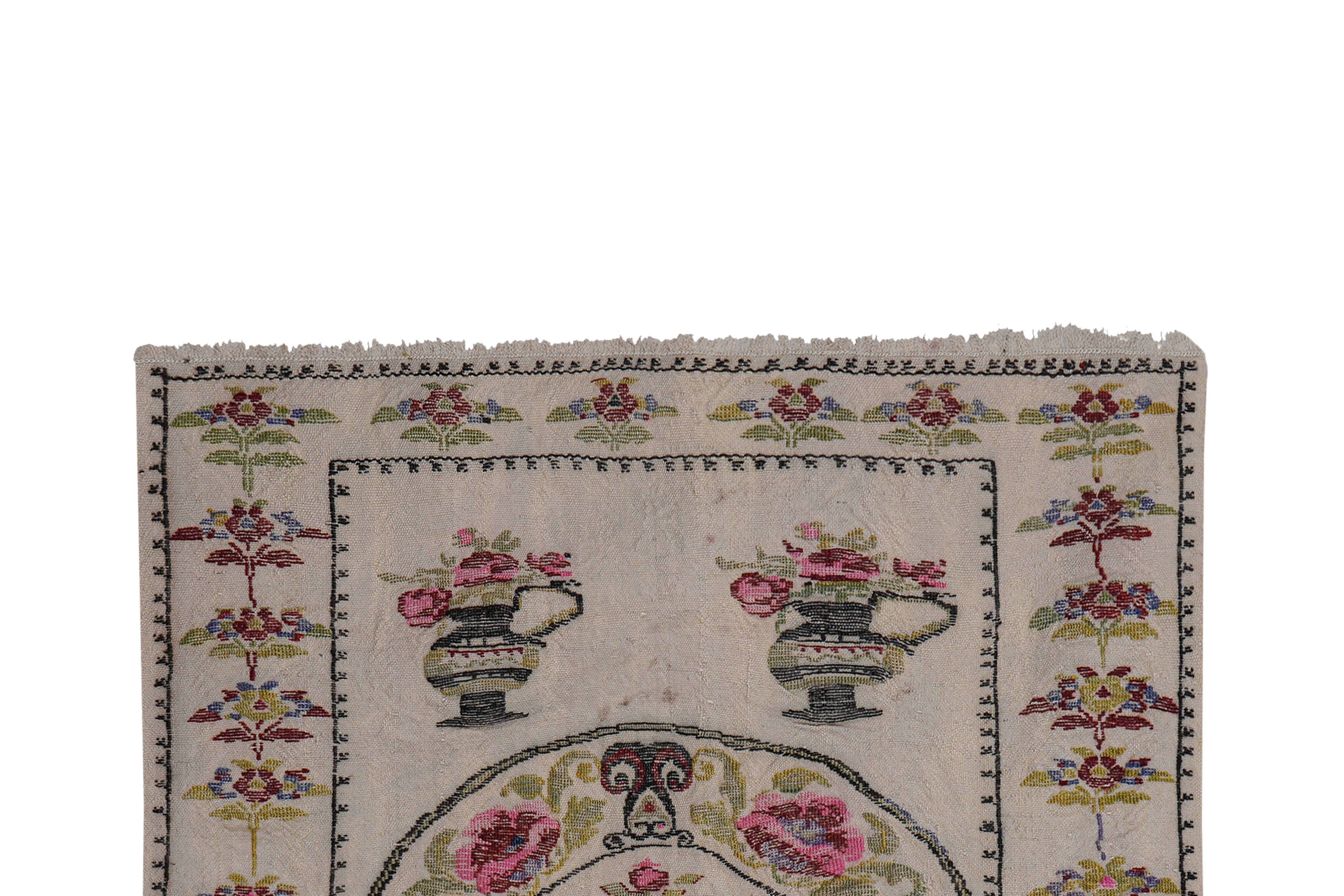 Vintage Turkish Kilim Rug 33'' x 40''
