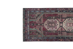 Vintage Caucasian Runner Rug 3'9'' x 10'6''