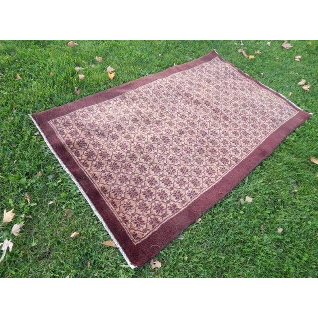 Vintage Turkish Tulu Rug 3'9'' x 6'2''