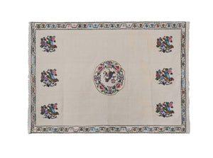 Vintage Turkish Kilim Rug 5'6'' x 7'6''