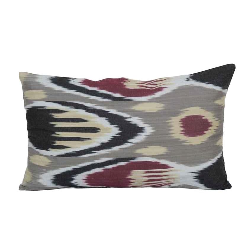 Silk Ikat Velvet Pillow Cover | 12'' x 20''