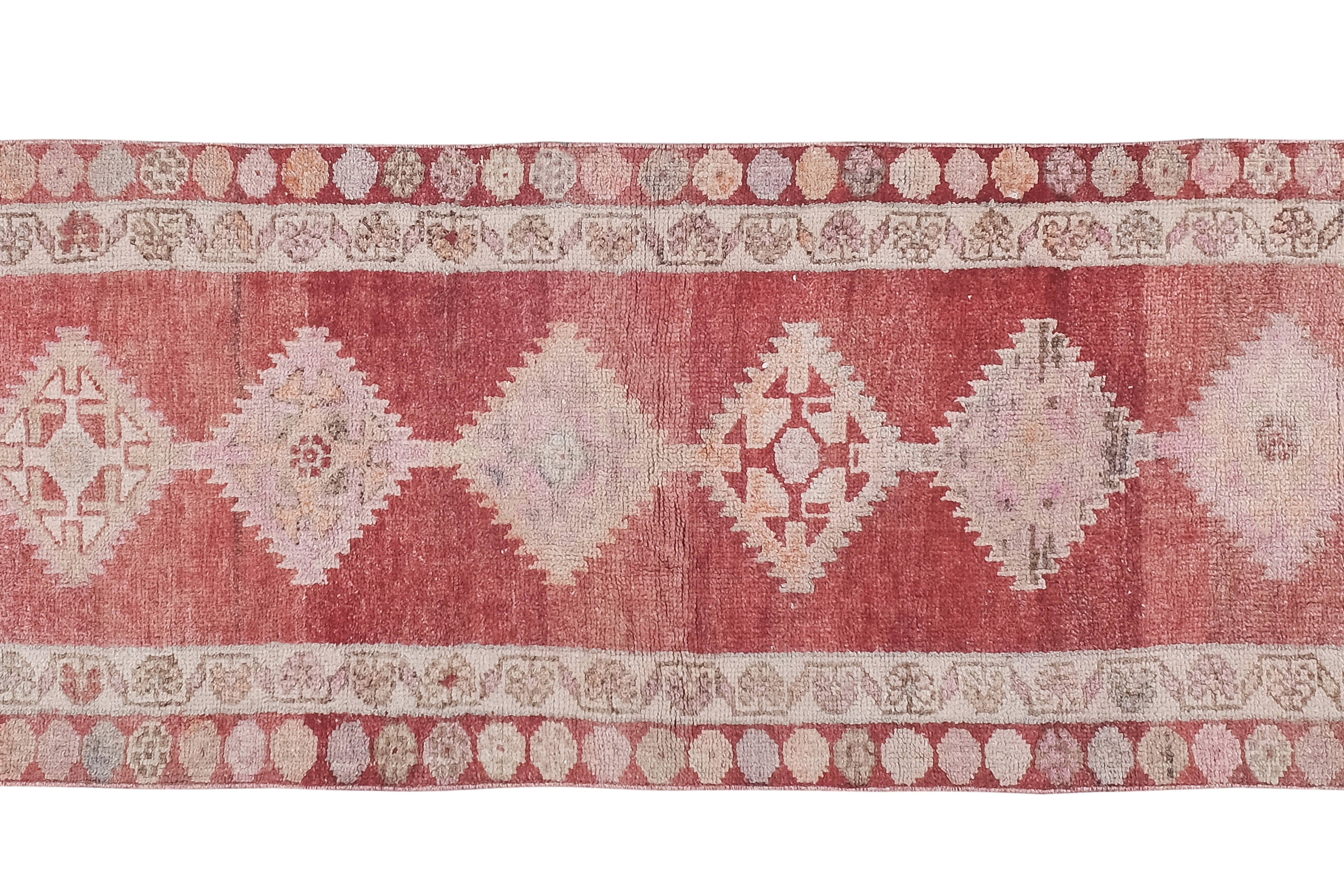 Vintage Herki Runner Rug 2'11'' x 12'4''