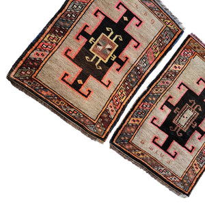 Vintage Oushak Yastik Rugs Set of 2 | 22'' x 31''