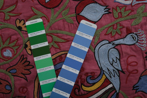 Peacock Suzani Table Runner 1'9'' x 6'3''