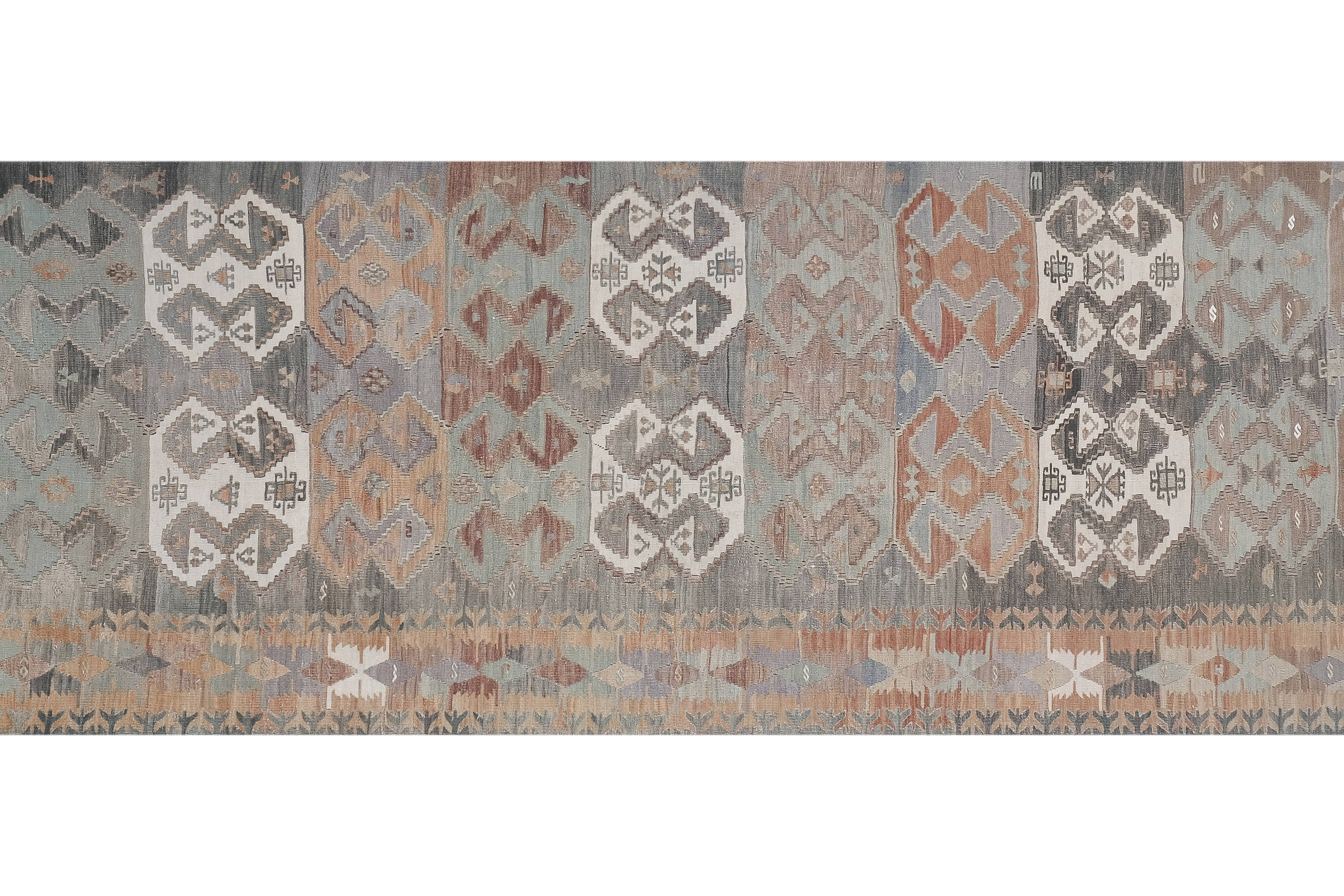 Vintage Kilim Runner 4' x 12'