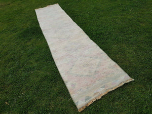 Vintage Turkish Herki Oushak Runner 2'6'' x 11'9''