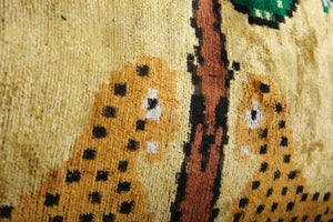 Tiger Silk Ikat Velvet Pillow Cover | 14'' x 48''