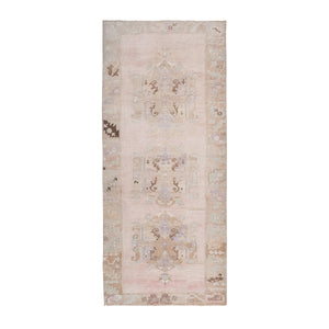 Vintage Turkish Karapinar Runner Rug 5'1'' x 12'2''
