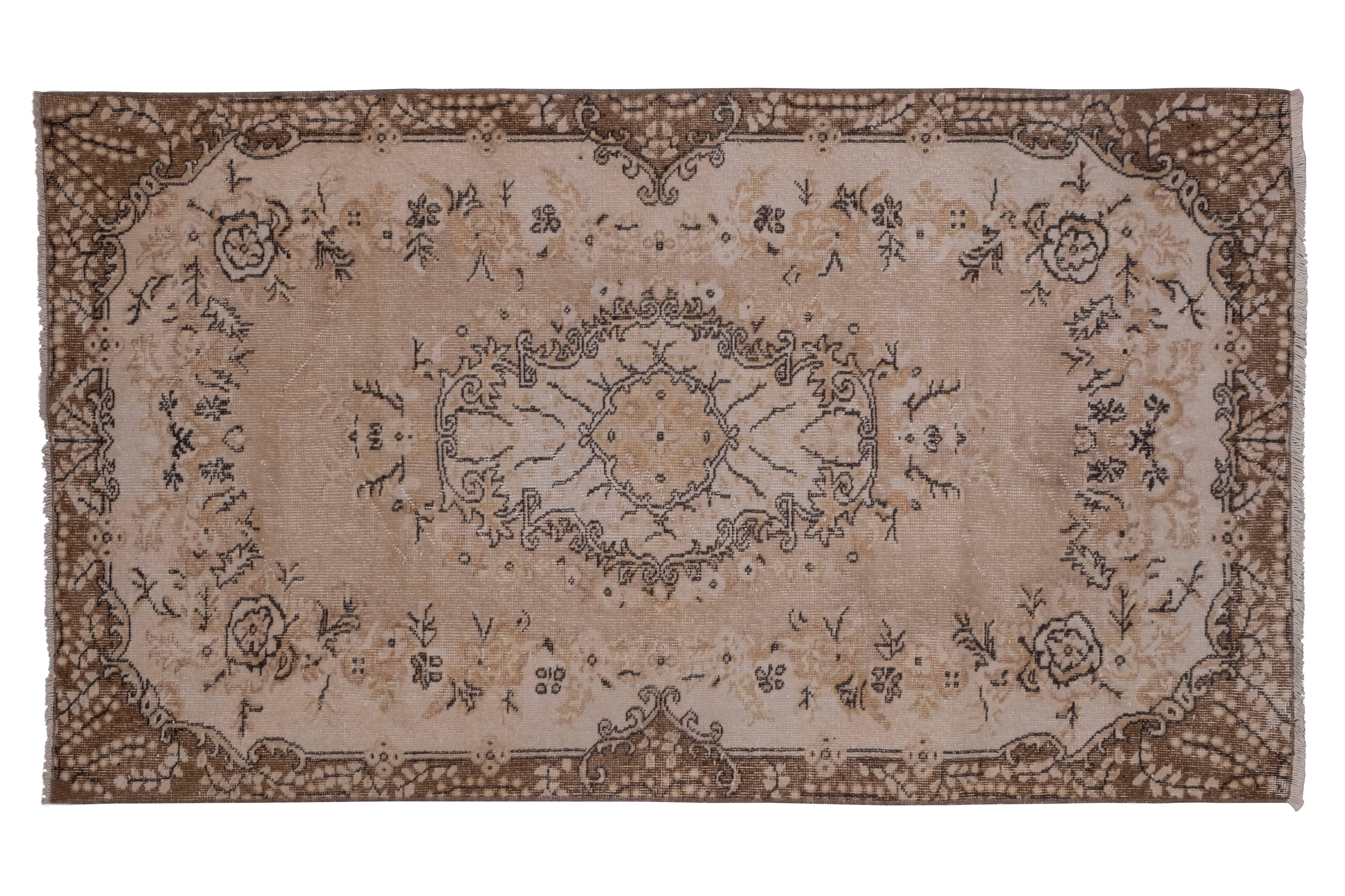 Vintage Turkish Rug 3'10'' x 6'7''