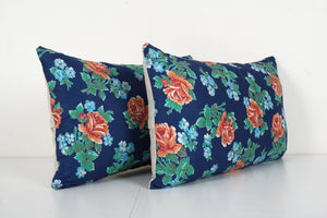 Uzbek Roller Printed Pillow Cover Set of 2 | 14'' x 22''