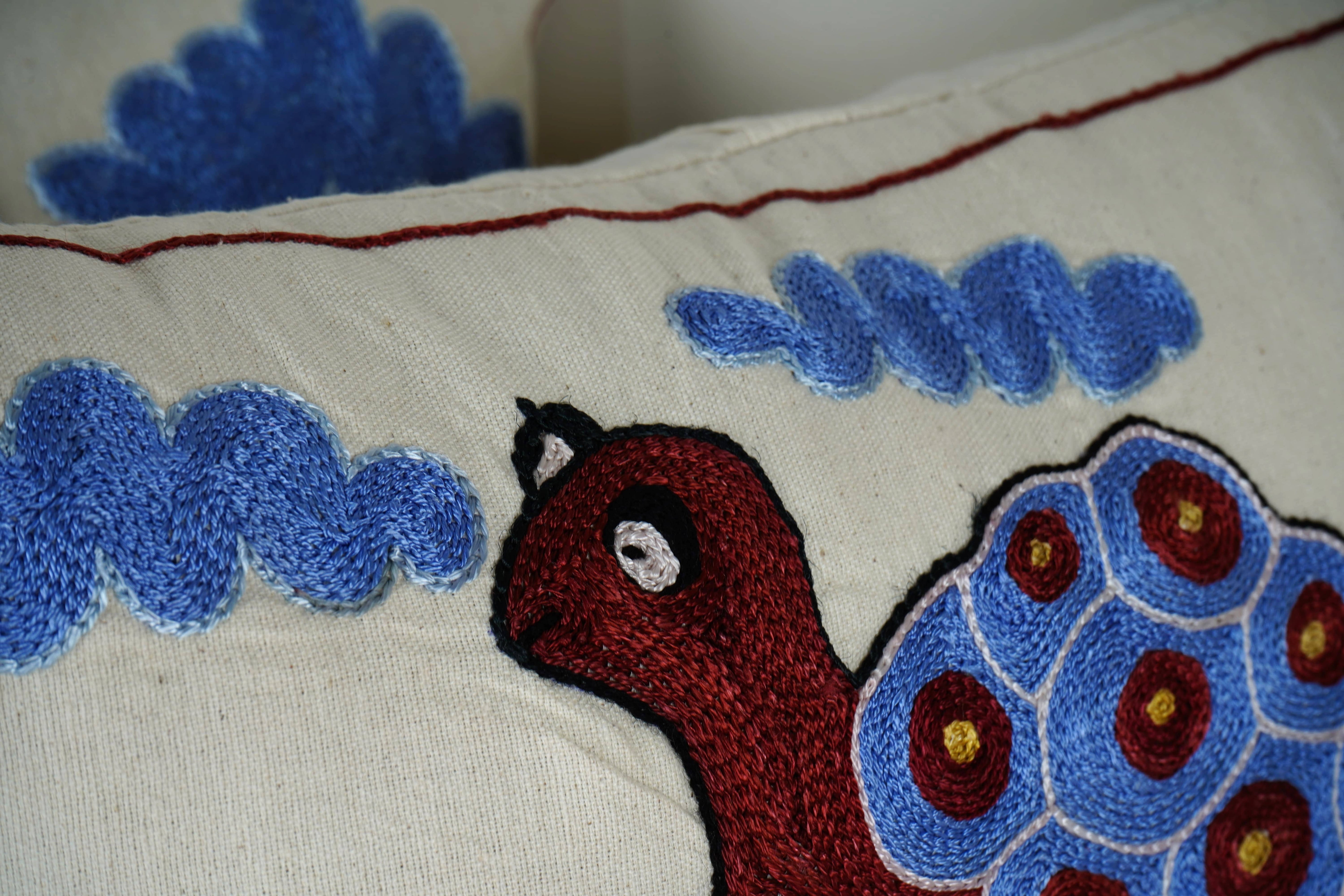 Tortoise Suzani Pillow Cover Set of 2 | 18'' x 18''