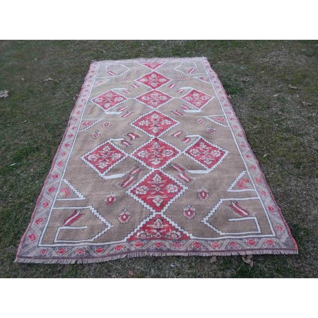 Vintage Oushak Rug 5'1'' x 8'
