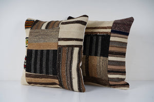 Kilim Patchwork Pillow Cover Set of 2 | 20'' x 20''