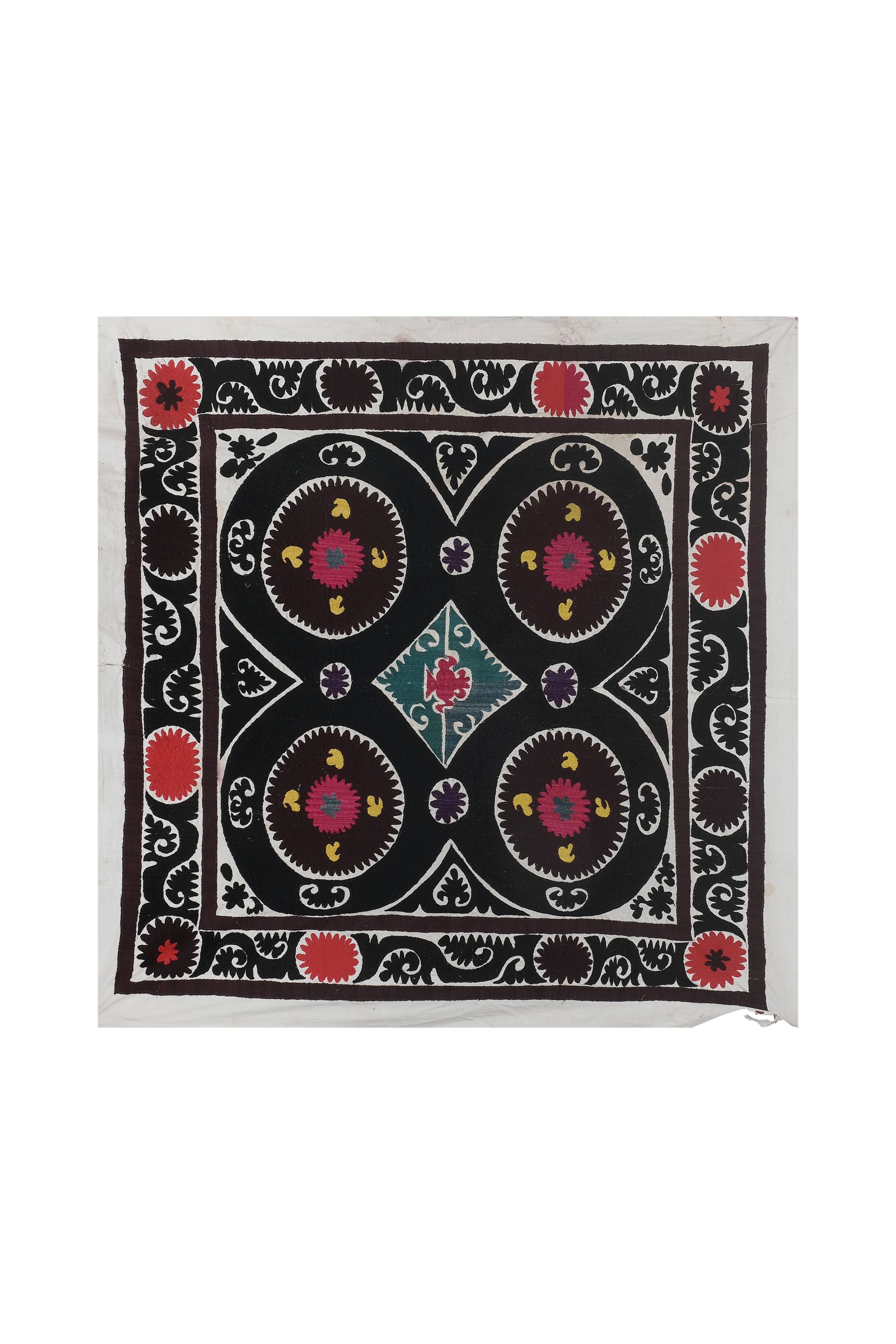 Suzani Wall Hanging & Tablecloth 5'3'' x 5'5''