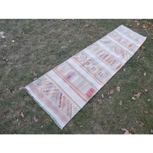 Vintage Turkish Kilim Runner 2'6'' x 9'6''