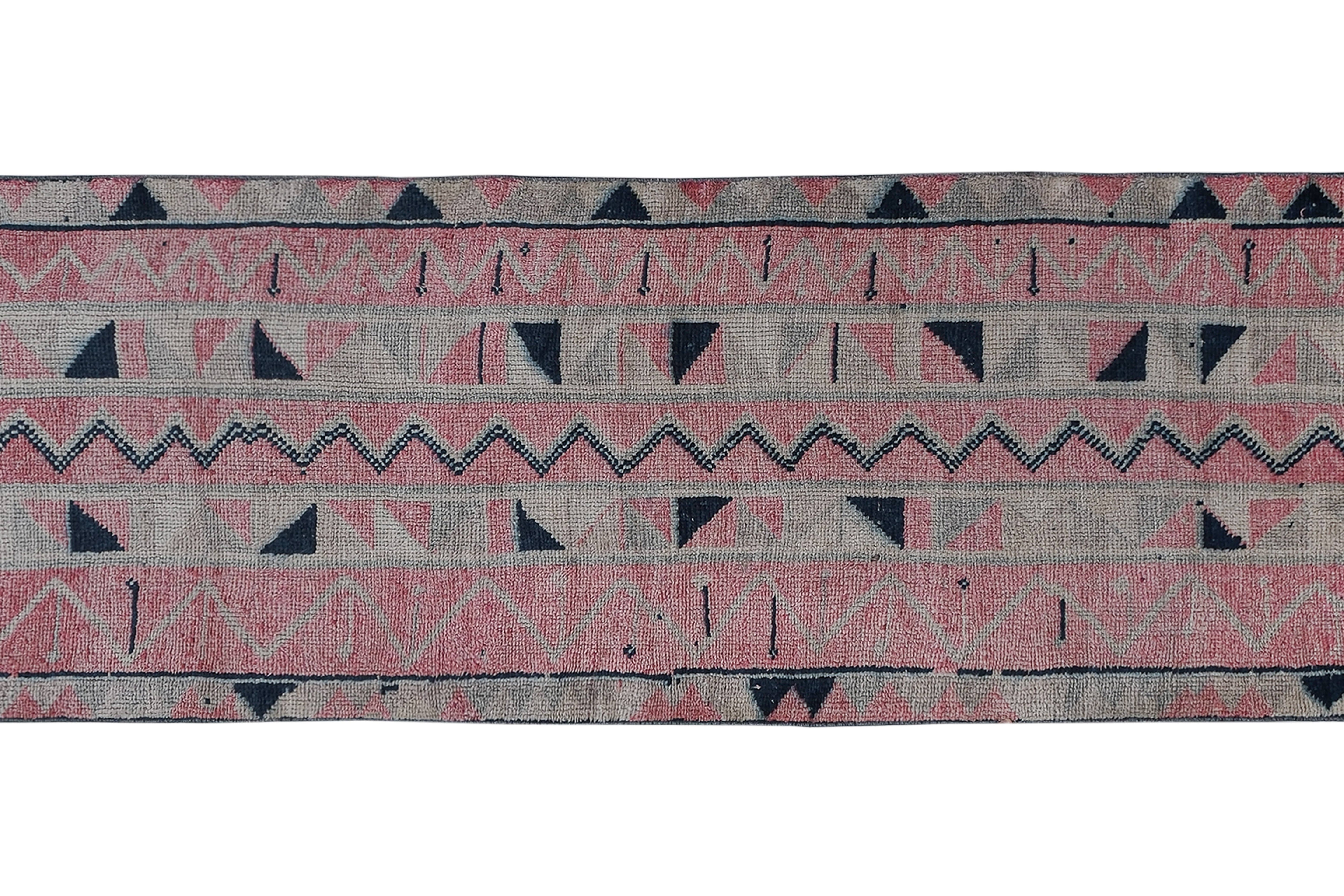 Vintage Herki Runner Rug 3'1'' x 9'8''