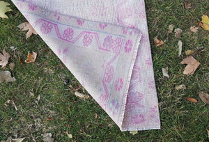 Vintage Kurdish Oushak Runner 2'4'' x 11'1''