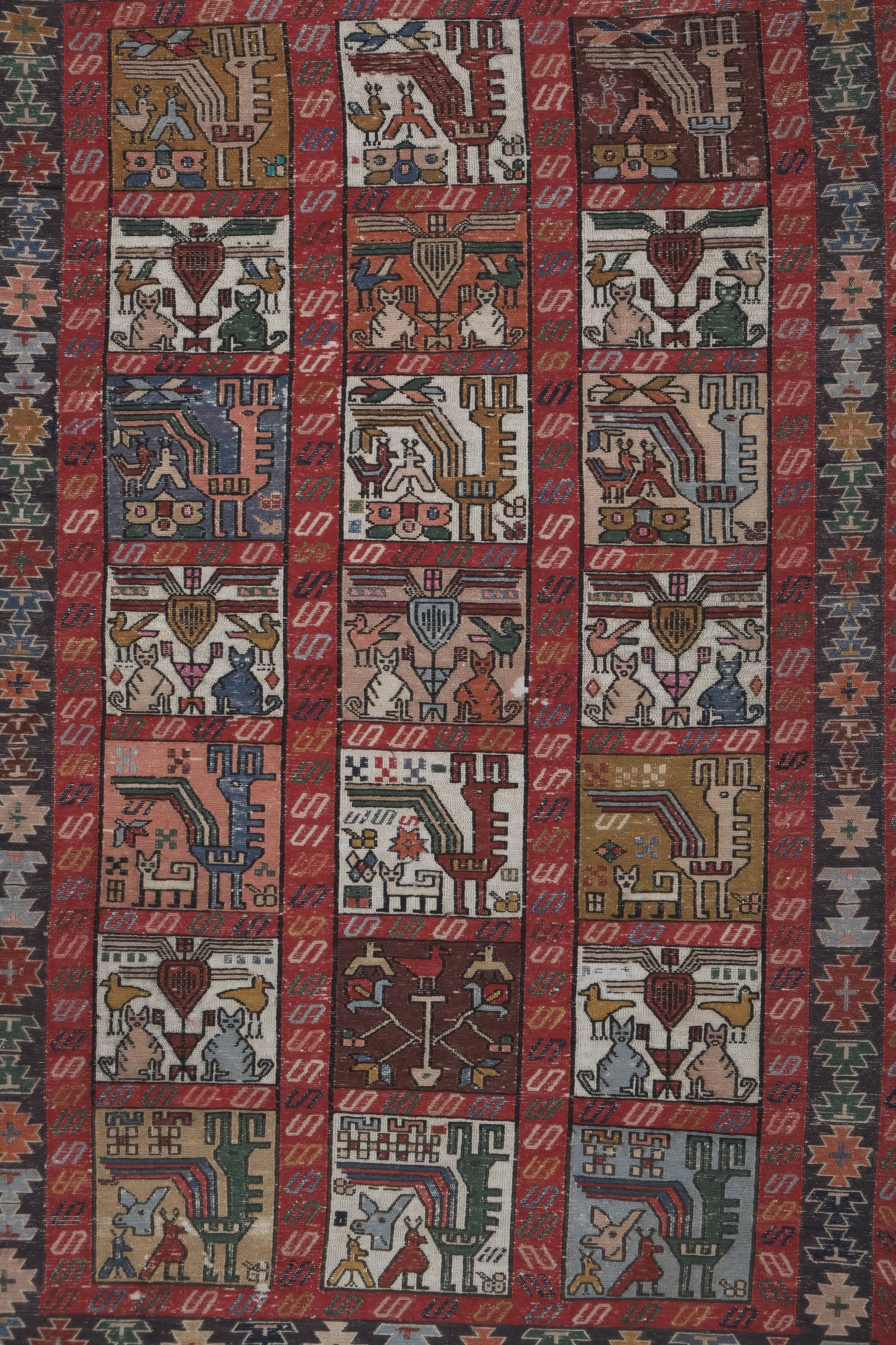 Vintage Turkish Soumac Rug 3'11'' x 6'1''