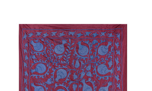 Silk Suzani Wall Hanging & Bedspread 3'1'' x 6'3''