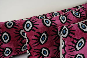Silk Ikat Velvet Pillow Cover | 16'' x 47''