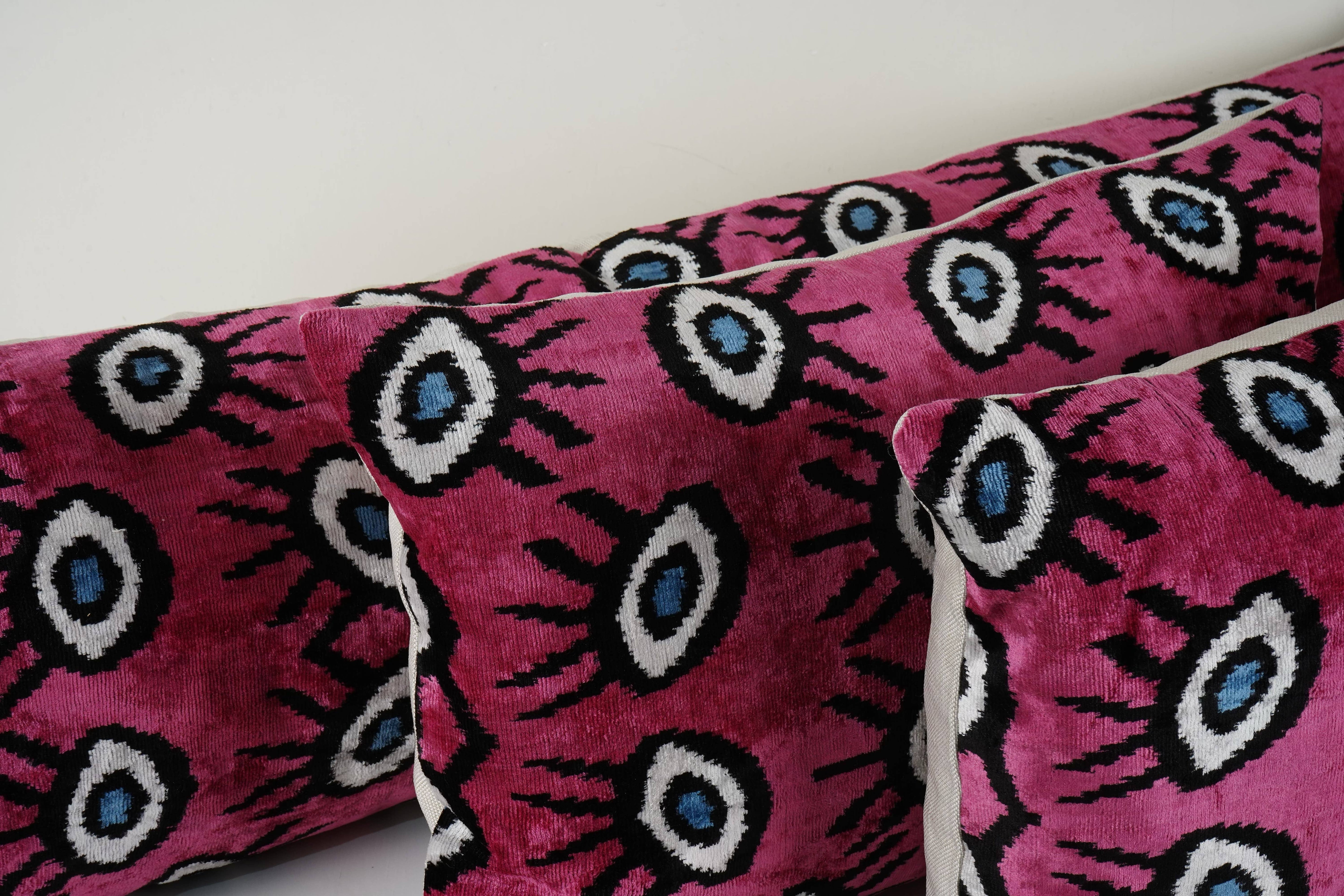 Silk Ikat Velvet Pillow Cover | 16'' x 47''